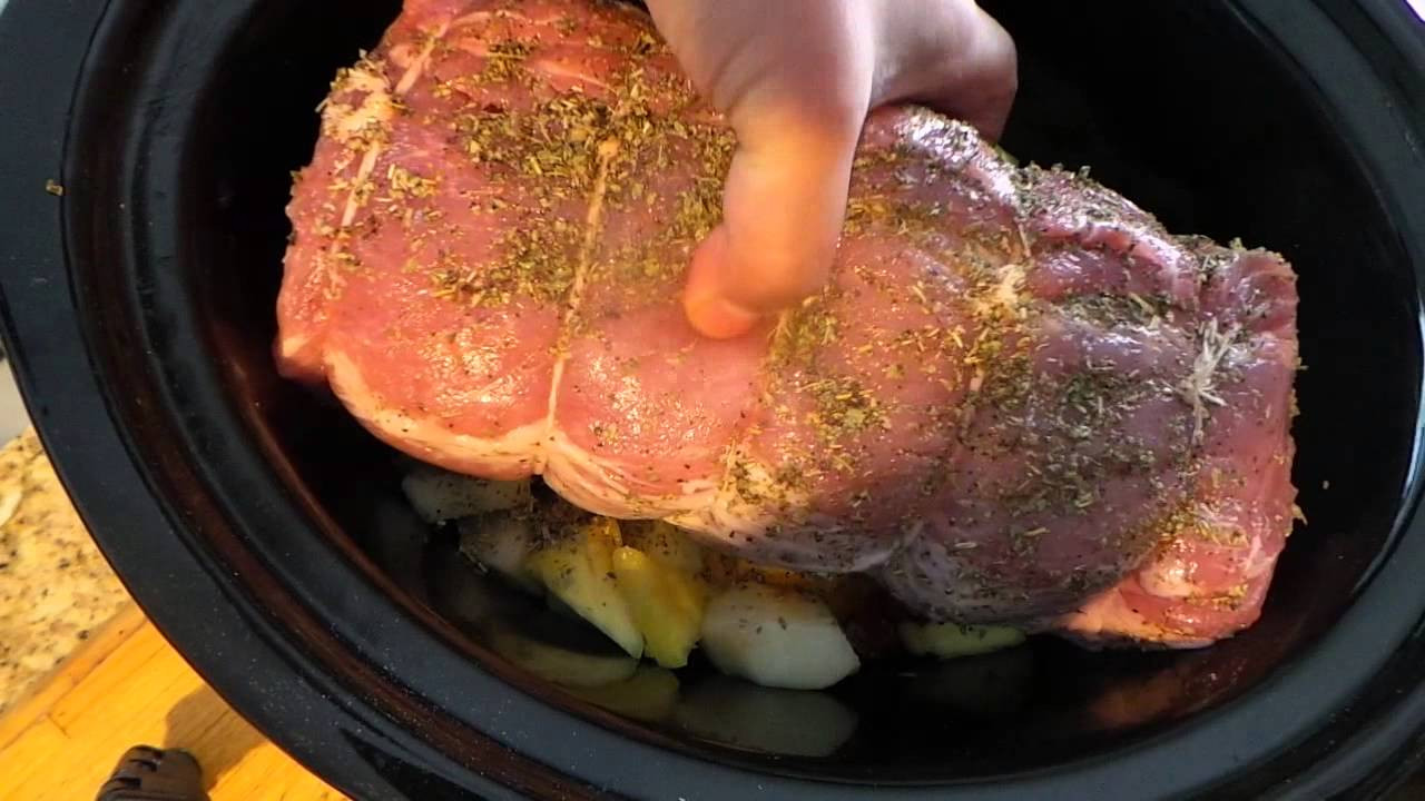 Slow Cook Pork Loin In Oven
 Slow Cooker Ham Pork Loin Roast With Pineapple [VIDEO
