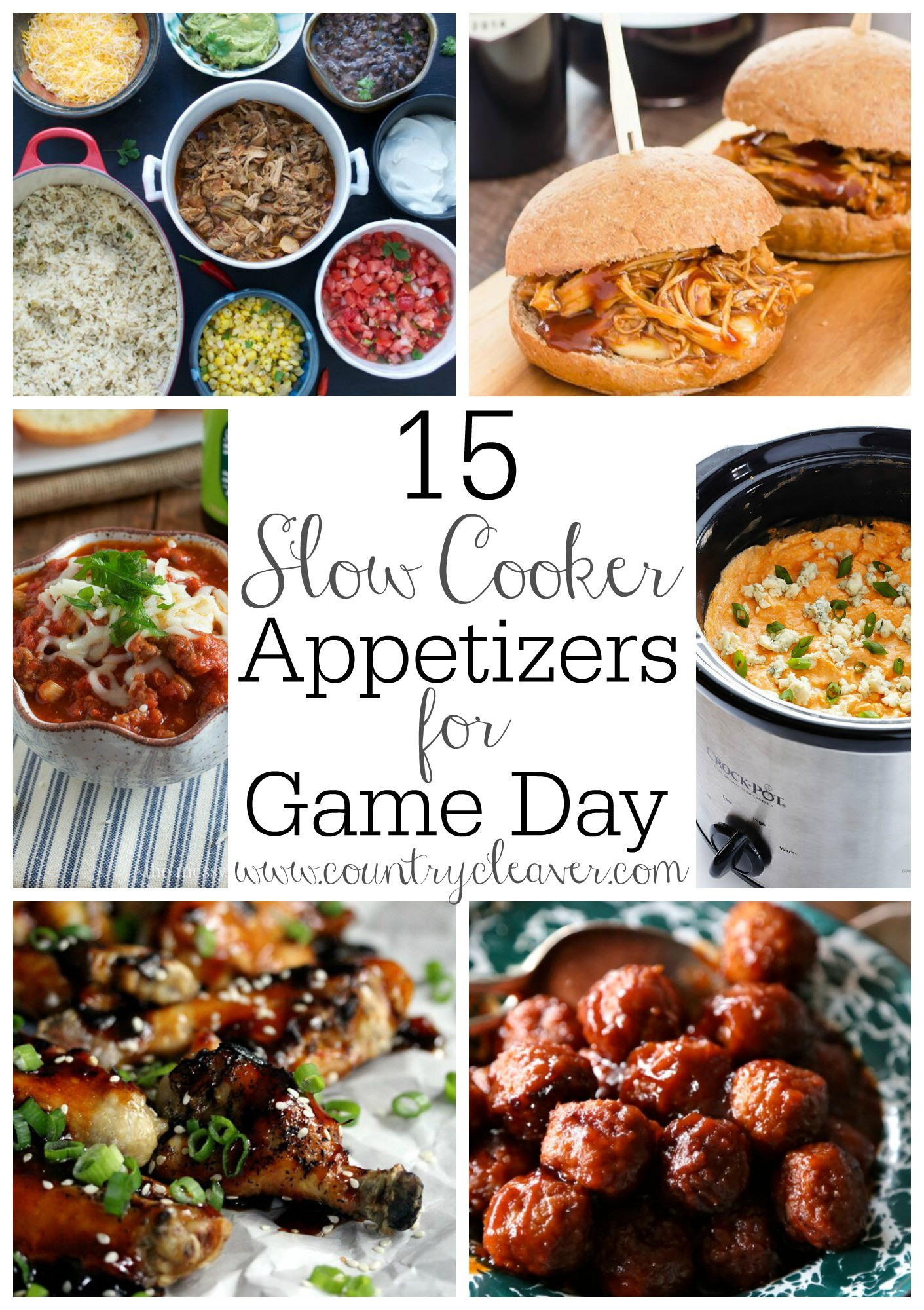 Slow Cooker Appetizer Recipes
 15 Slow Cooker Appetizers for Game Day Country Cleaver