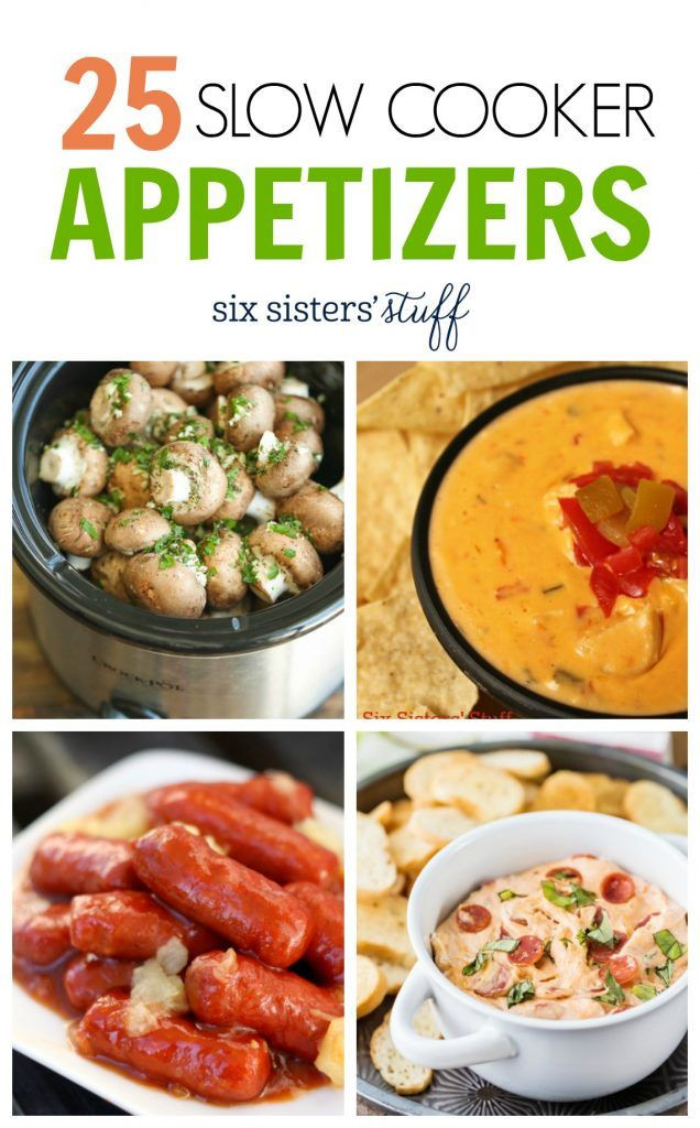 Slow Cooker Appetizer Recipes
 25 Slow Cooker Appetizer recipes sixsisteresstuff