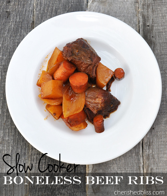 Slow Cooker Boneless Beef Ribs
 40 Crockpot Dinner Ideas