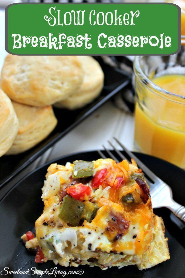 Slow Cooker Breakfast Casseroles
 Slow Cooker Breakfast Casserole Recipe