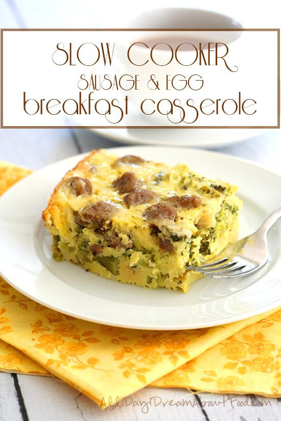 Slow Cooker Breakfast Casseroles
 Low Carb Slow Cooker Breakfast Casserole Recipe