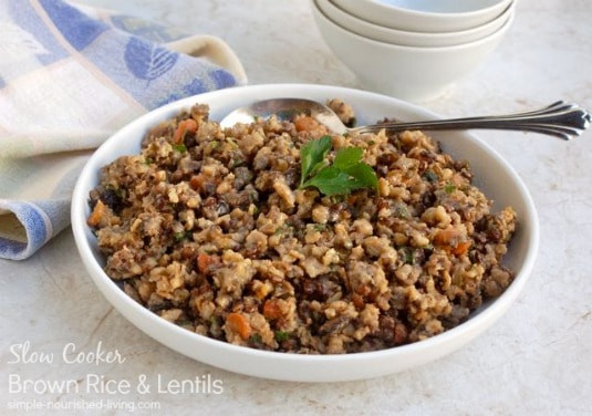 Slow Cooker Brown Rice
 Slow Cooker Brown Rice and Lentils