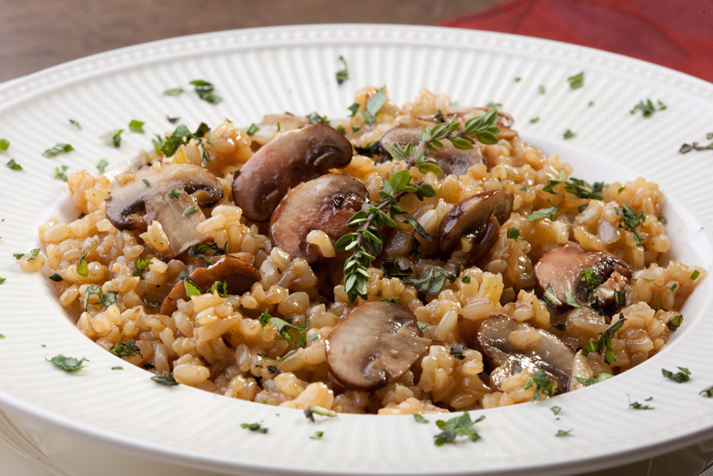 Slow Cooker Brown Rice
 Slow Cooked Brown Rice Risotto and Mushrooms