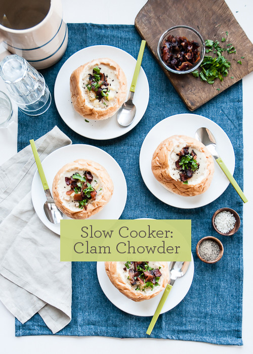 Slow Cooker Clam Chowder
 Slow Cooker Recipe Clam Chowder ⋆ Design Mom