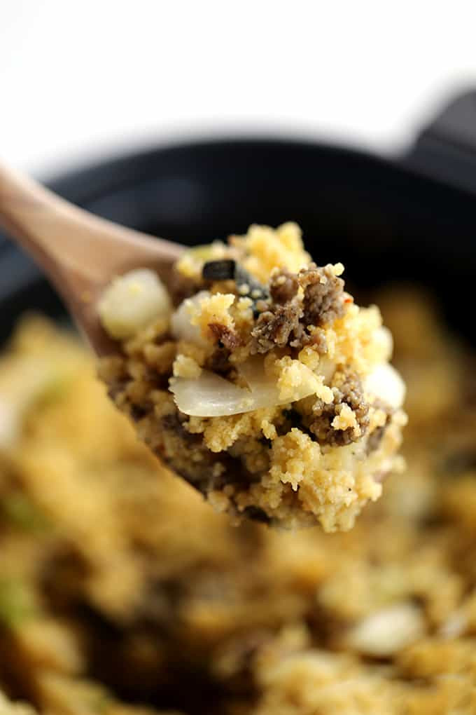 Slow Cooker Cornbread
 Slow Cooker Cornbread and Sausage Stuffing Melanie Makes