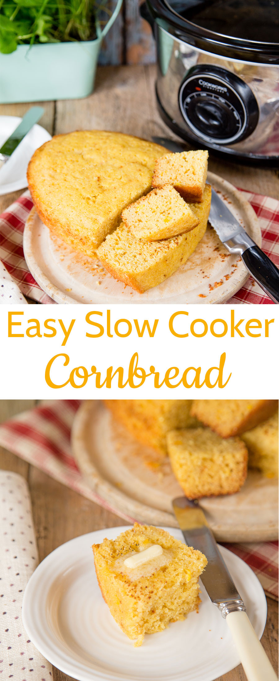 Slow Cooker Cornbread
 Slow Cooker Cornbread