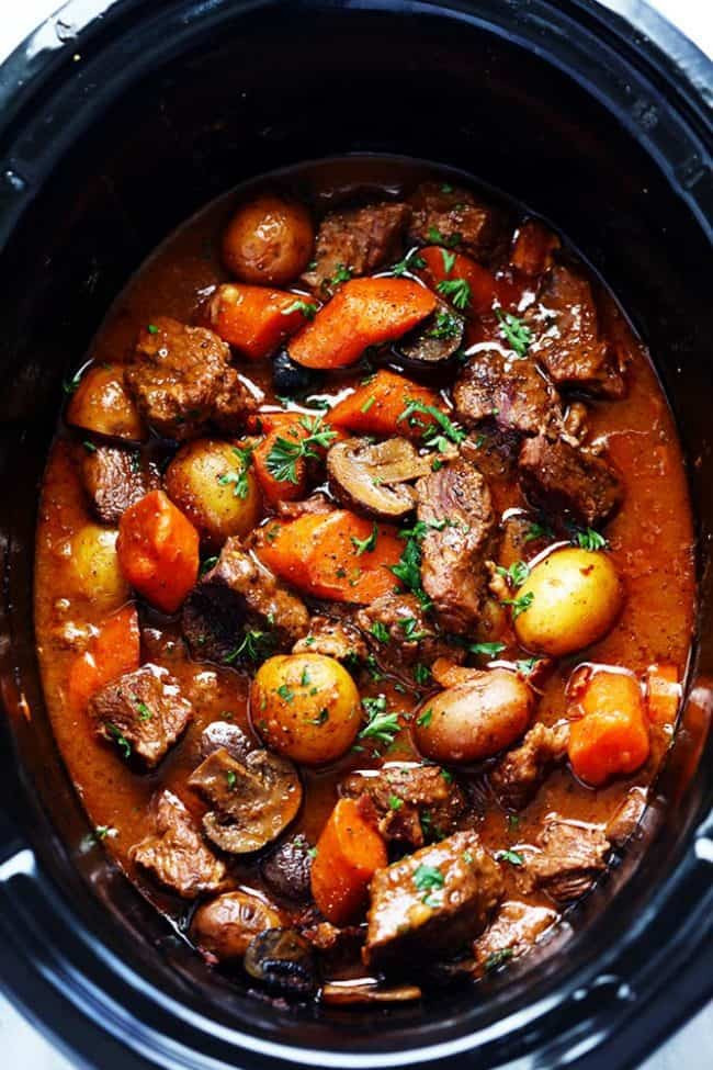 Slow Cooker Lamb Stew
 Slow Cooker Beef Bourguignon