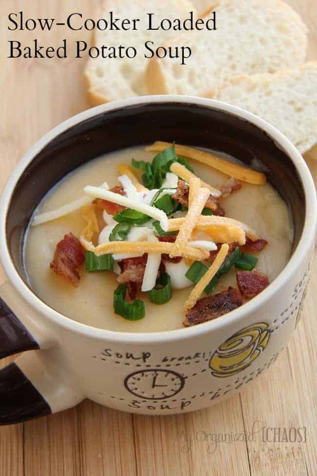 Slow Cooker Loaded Potato Soup
 Slow Cooker Recipe Loaded Baked Potato Soup