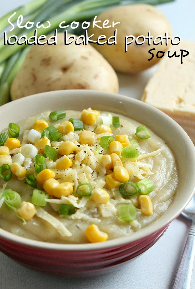 Slow Cooker Loaded Potato Soup
 Slow Cooker from Scratch Slow Cooker Ve arian Loaded