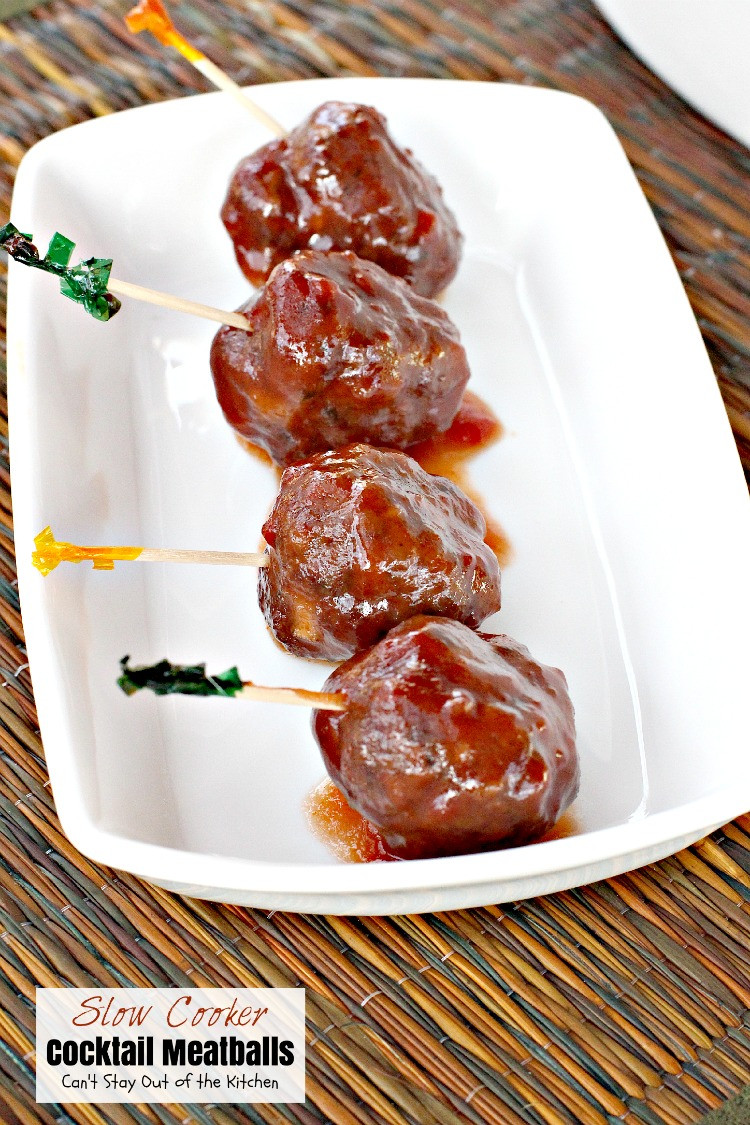 Slow Cooker Meatball Appetizer
 Slow Cooker Cocktail Meatballs Can t Stay Out of the Kitchen