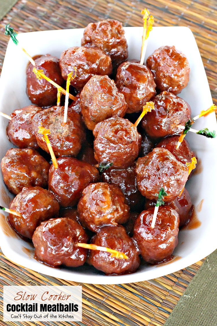 Slow Cooker Meatball Appetizer
 slow cooker appetizer meatballs