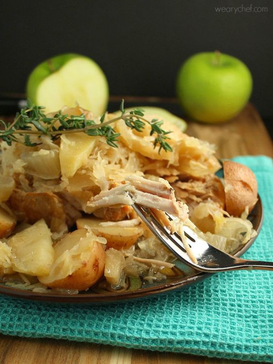 Slow Cooker Pork Chops With Apples
 Slow Cooker Pork Chops with Sauerkraut Apples and