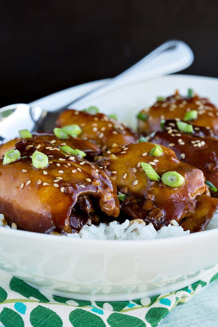 Slow Cooker Teriyaki Chicken Thighs
 Slow Cooker Chicken Teriyaki Maria Jung