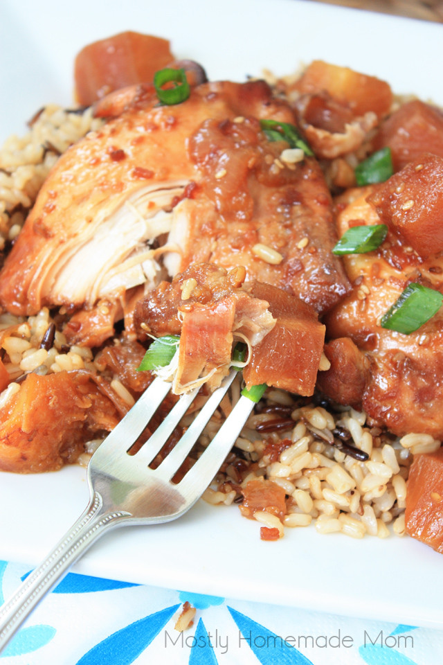 Slow Cooker Teriyaki Chicken Thighs
 Crockpot Teriyaki Chicken Thighs