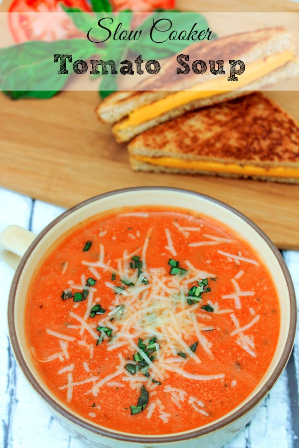 Slow Cooker Tomato Soup
 Slow Cooker Tomato Basil Soup Recipe The Rebel Chick