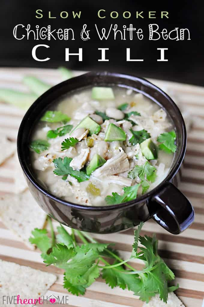 Slow Cooker White Bean Chicken Chili
 Slow Cooker Chicken & White Bean Chili