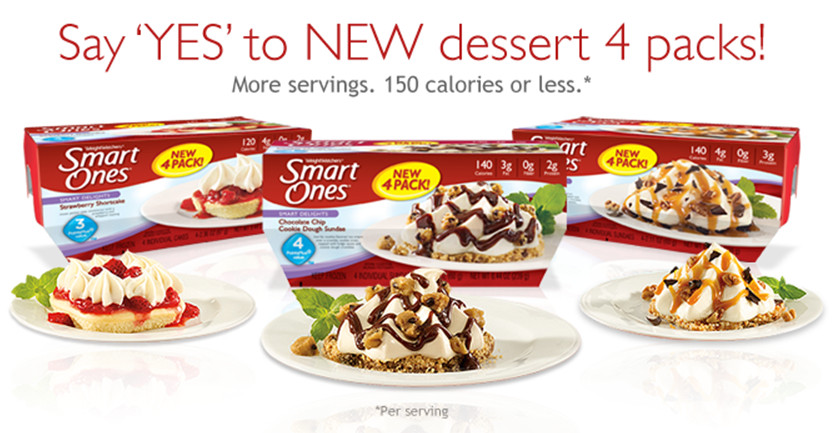 Smart Ones Dessert
 Smart es Desserts 4 Pack ly 50 CENTS at Market Basket