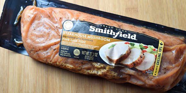 Smithfield Pork Tenderloin
 Seared Steakhouse Mushroom Pork with Sautéed Spinach and
