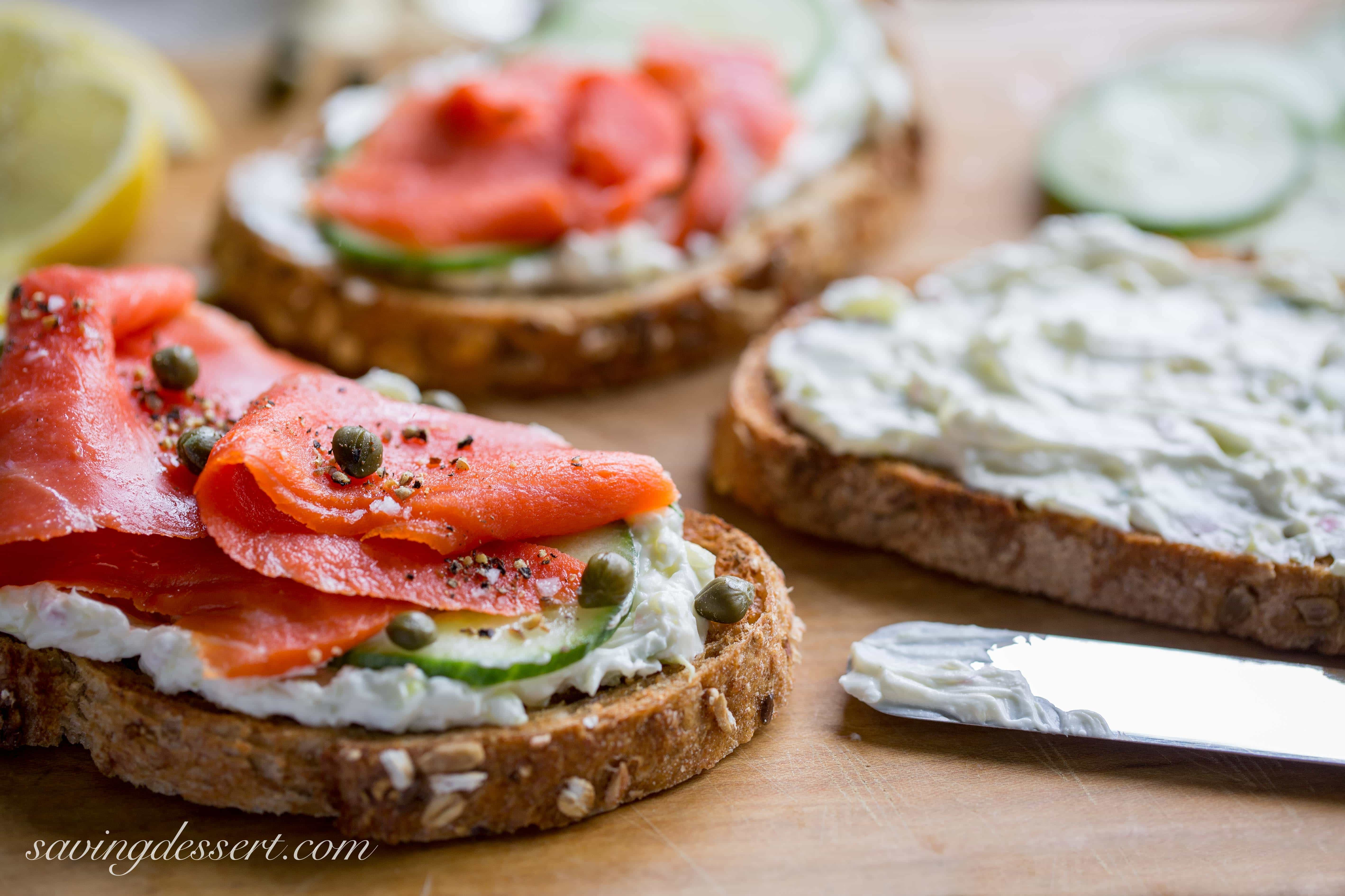 Smoked Salmon Appetizer With Cucumber
 Smoked Salmon & Cucumber Cream Cheese Appetizers Saving