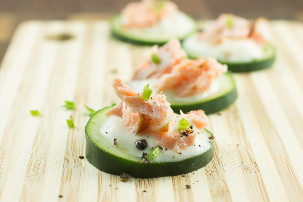 Smoked Salmon Appetizer With Cucumber
 Weekly Recipe Smoked Salmon Cucumber Bites CrossFit