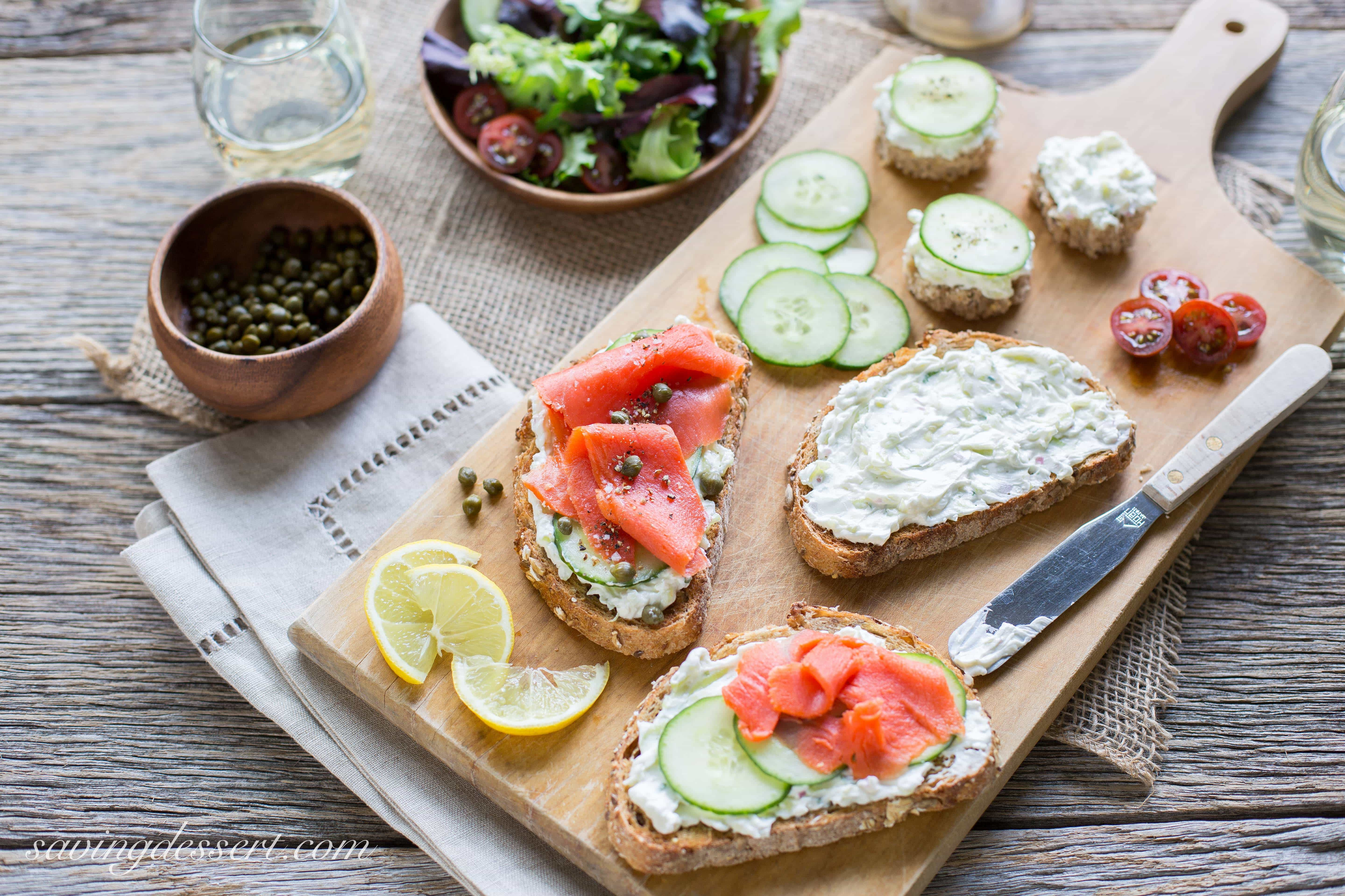 Smoked Salmon Appetizer With Cucumber
 Smoked Salmon & Cucumber Cream Cheese Appetizers Saving