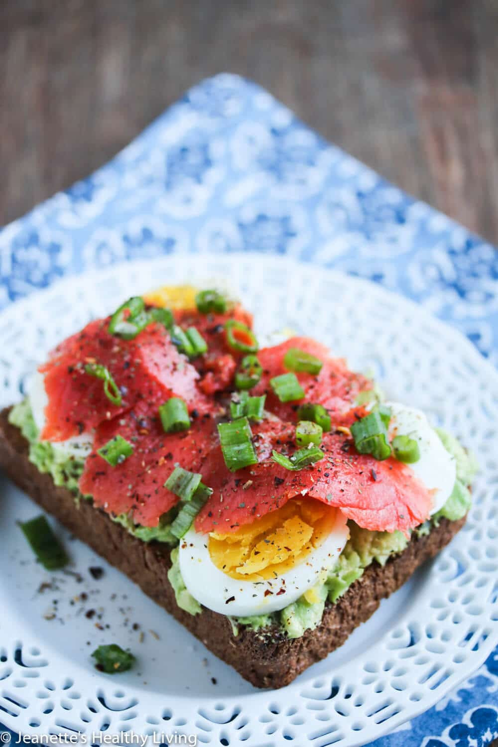 Smoked Salmon Breakfast
 Smashed Avocado Toast with Egg and Smoked Salmon