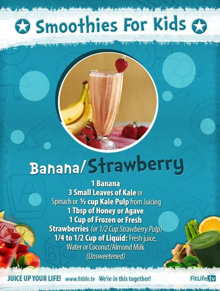 Smoothies For Kids
 Kid smoothies Recipes Smoothies
