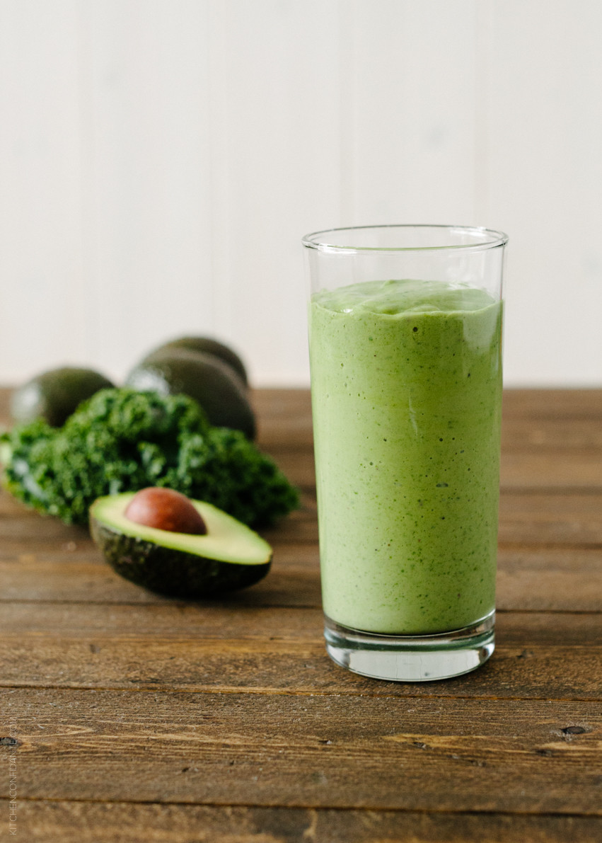 Smoothies With Avocado
 Avocado Kale Superfood Smoothie