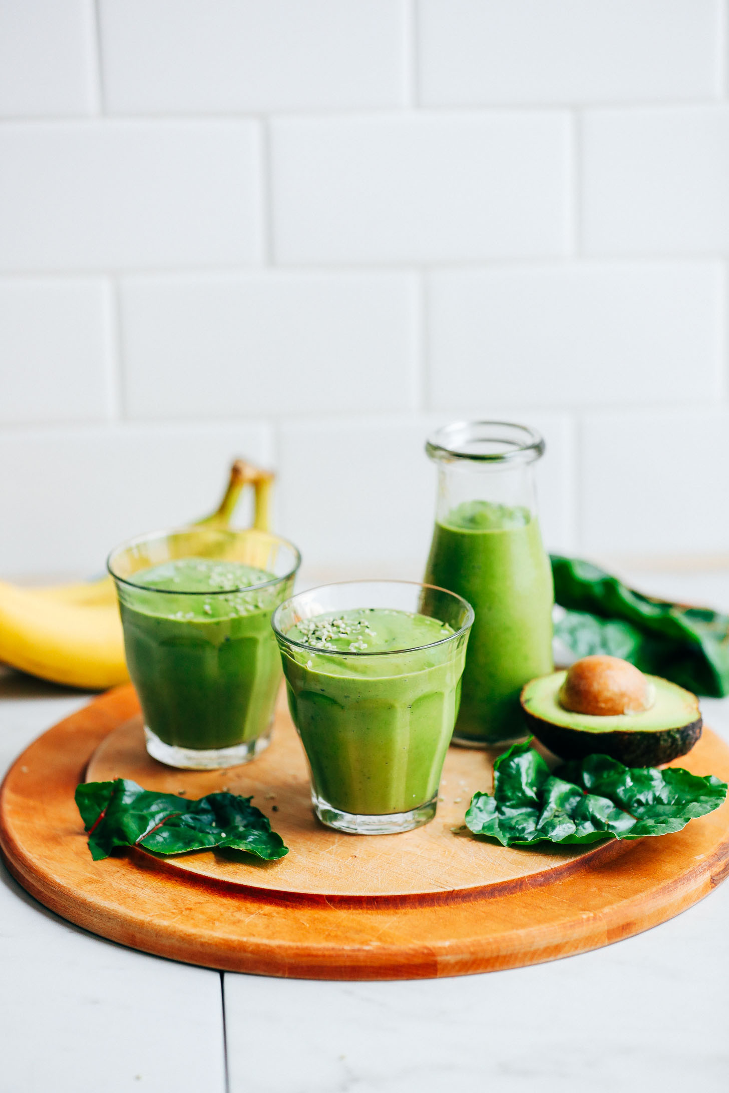 Smoothies With Avocado
 Avocado Banana Green Smoothie