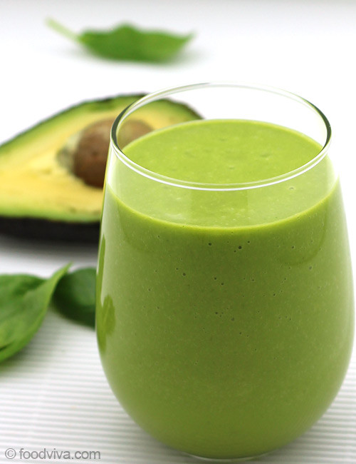 Smoothies With Avocado
 Avocado Smoothie with Almond Milk Spinach and Orange