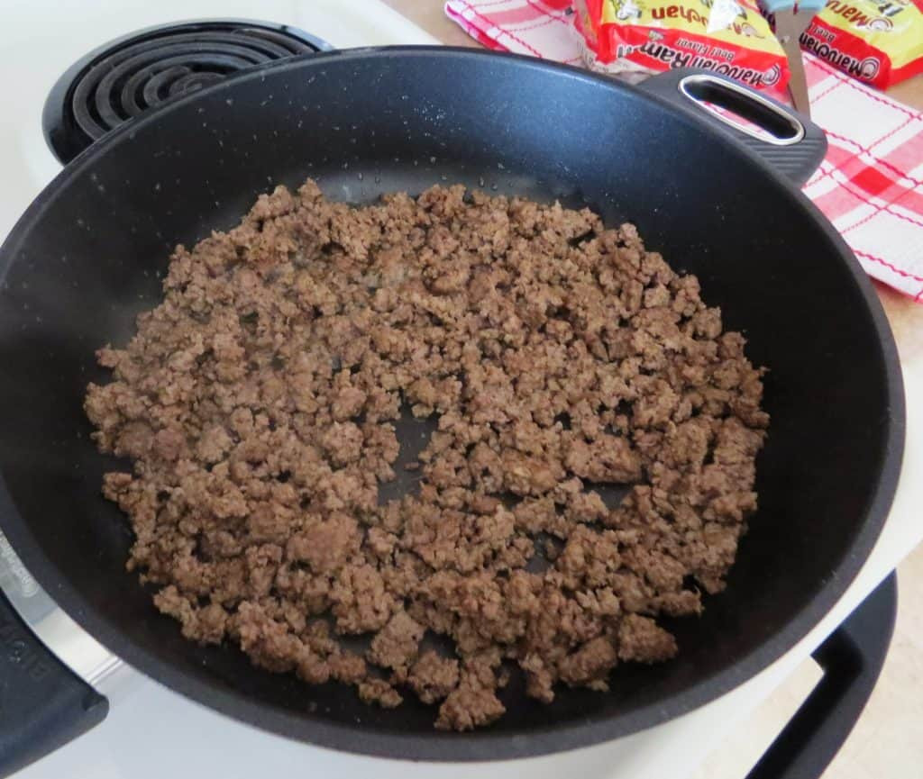 Sodium In Ground Beef
 Hamburger Ramen Noodle Skillet Supper The Country Cook