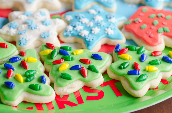 Soft Cut Out Sugar Cookies
 Soft Christmas Cut Out Sugar Cookies with Easy Icing