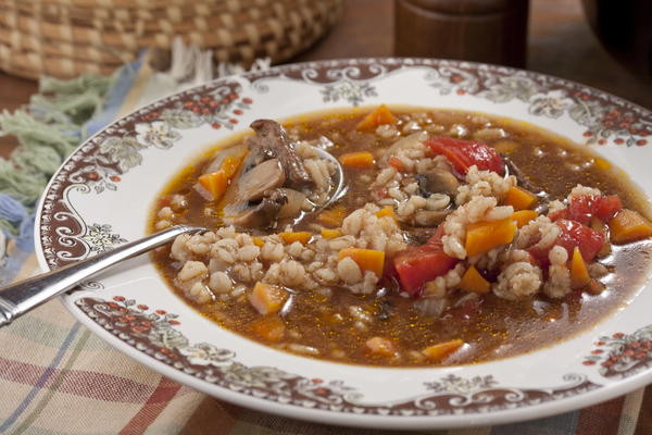 Soup With Ground Beef
 Amish Beef Barley Soup