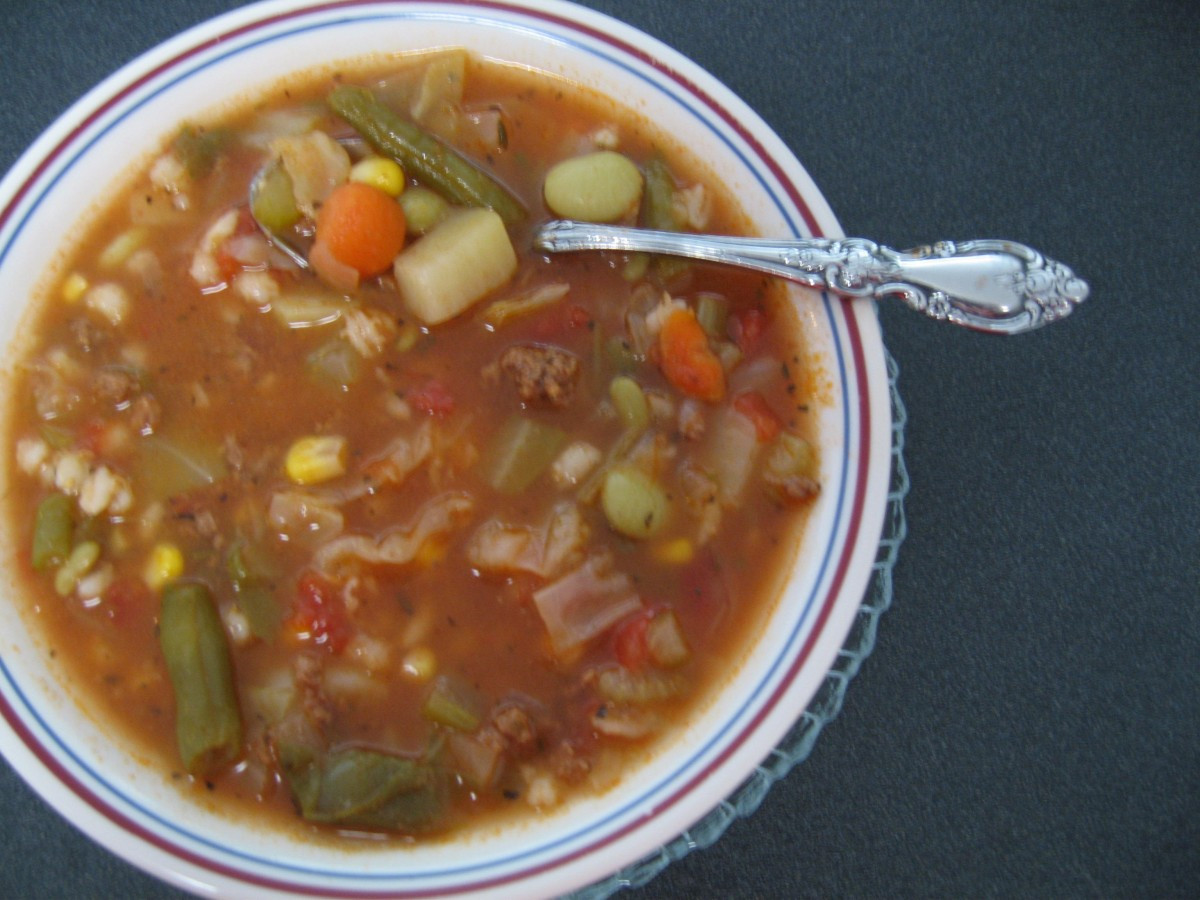 Soup With Ground Beef
 Ve able Ground Beef Soup