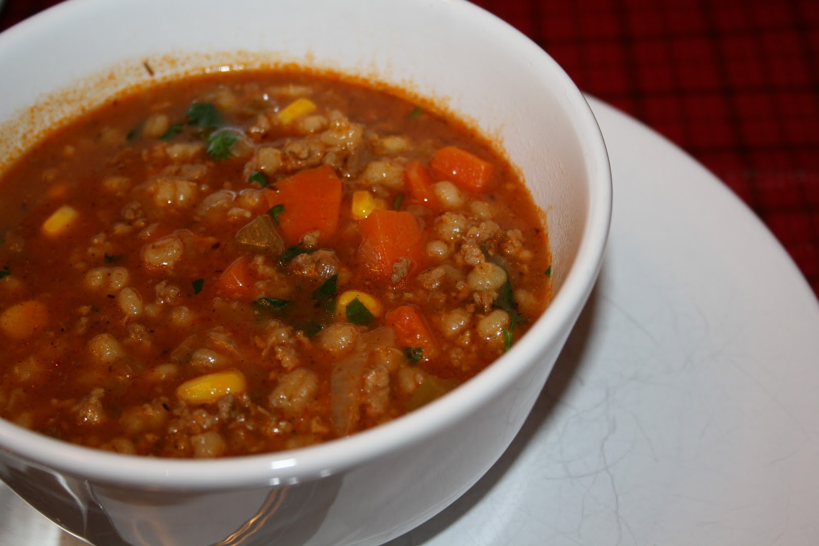 Soup With Ground Beef
 Living Life with Food Ground Beef Barley Soup