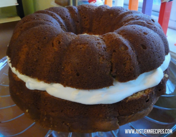 Sour Cream Bundt Cake
 Pumpkin Sour Cream Bundt w Maple Whipped Cream justJENN