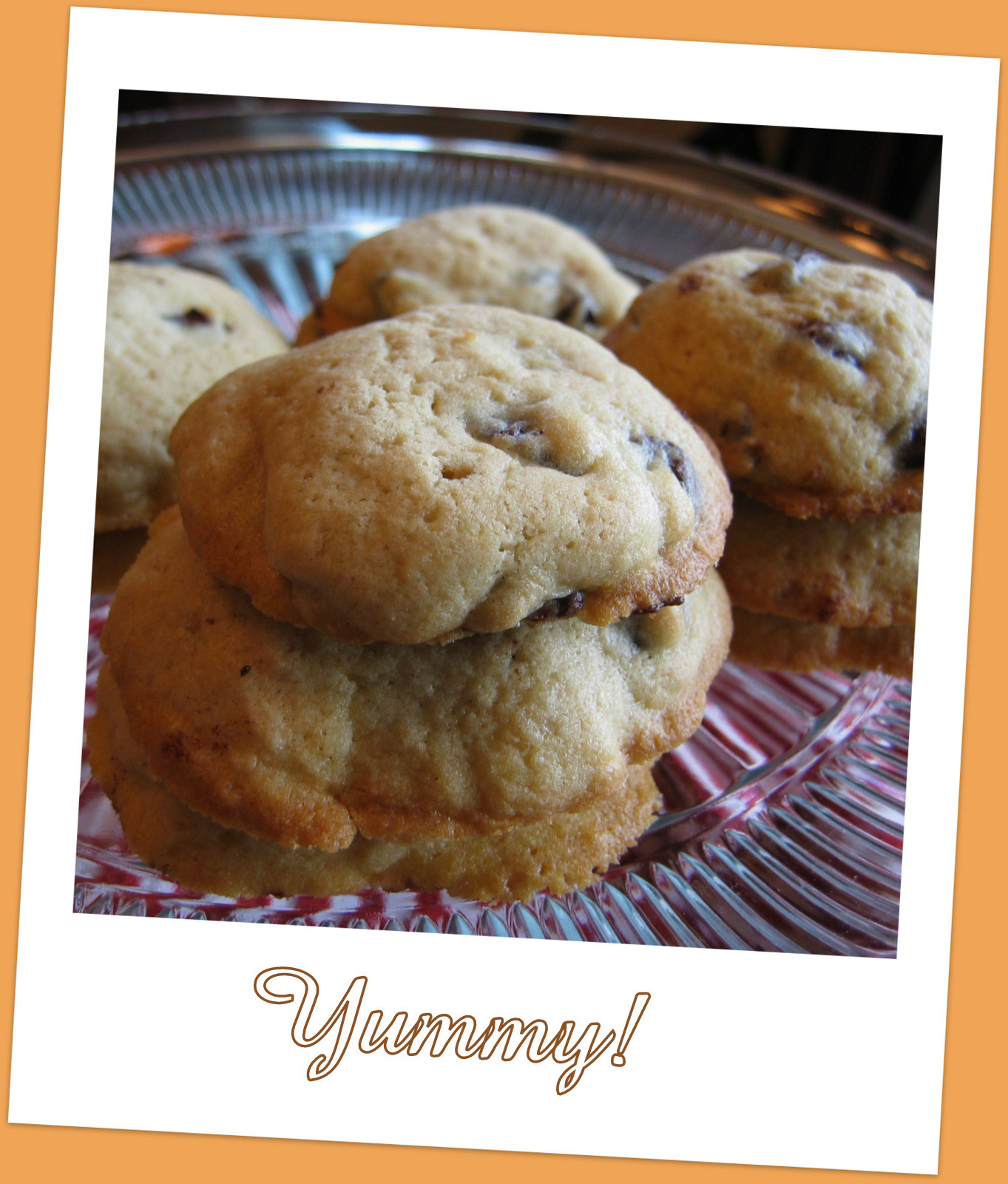 Sour Cream Chocolate Chip Cookies
 Pink Cookies with Sprinkles Sour Cream Chocolate Chip