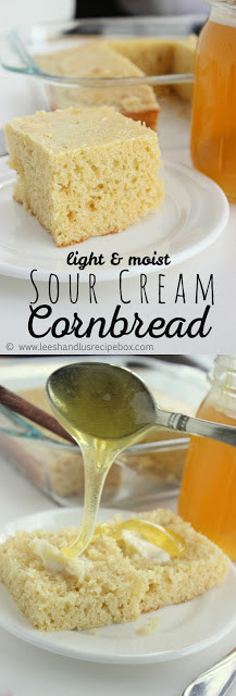 Sour Cream Cornbread
 Leesh & Lu s Recipe Box Light & Moist Sour Cream Cornbread