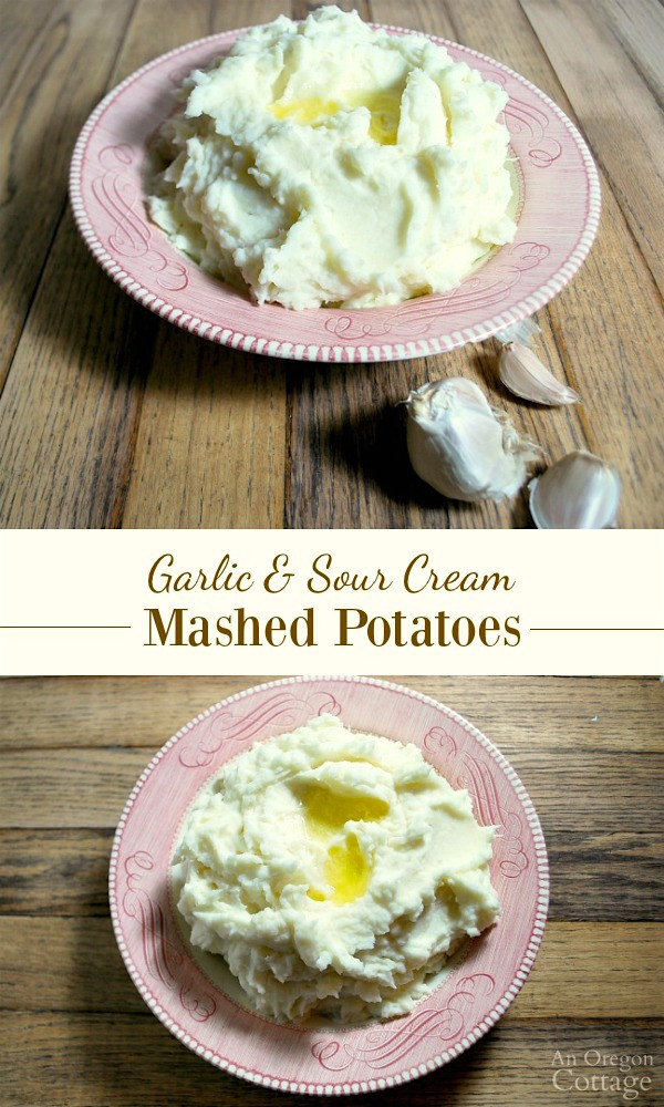 Sour Cream Mashed Potatoes
 Garlic & Sour Cream Mashed Potatoes Recipe