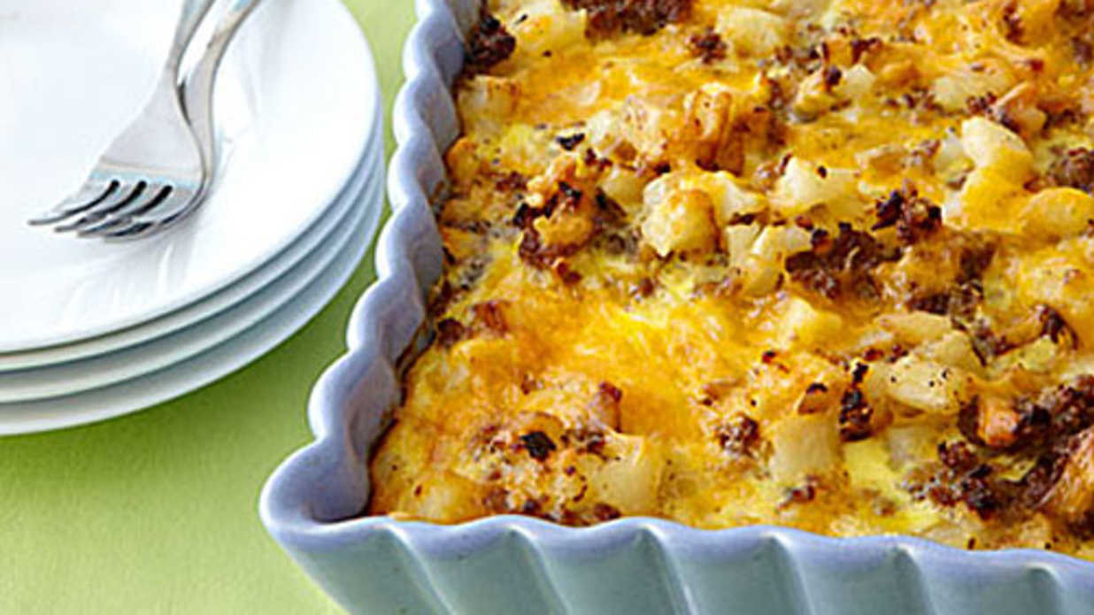 Southern Breakfast Recipes
 Sausage Hash Brown Breakfast Casserole Rise and Shine