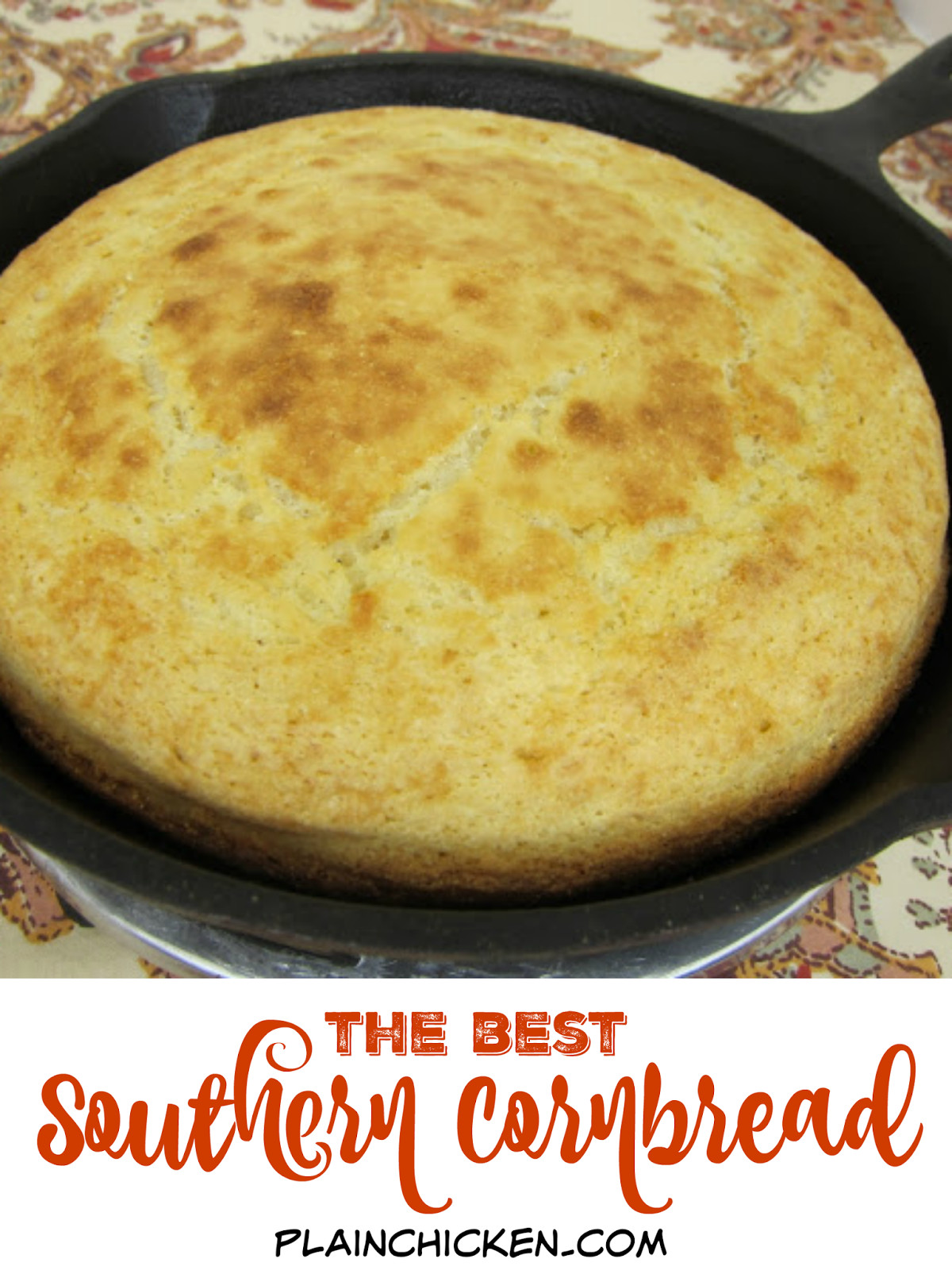 Southern Cornbread Recipe
 Southern Cornbread