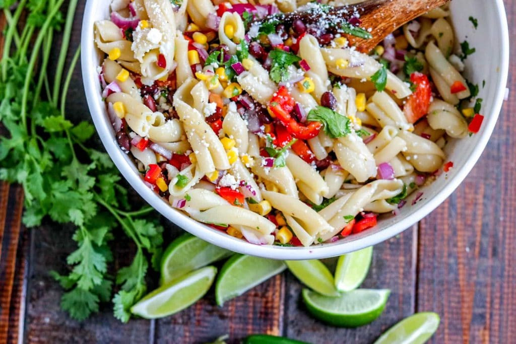 Southwest Pasta Salad
 Southwestern Pasta Salad with Lime Vinaigrette Dressing