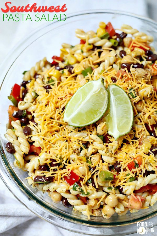 Southwest Pasta Salad
 Southwest Pasta Salad with Cilantro Lime Dressing • Food