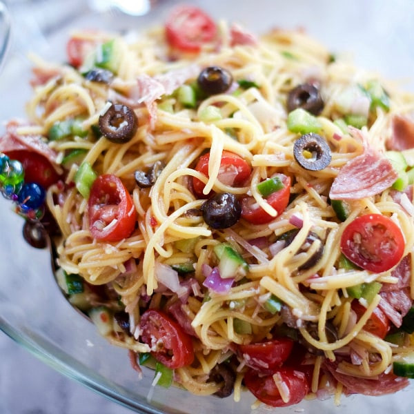 Spaghetti Salad Recipe
 Summer Italian Spaghetti Salad Recipe Reluctant Entertainer
