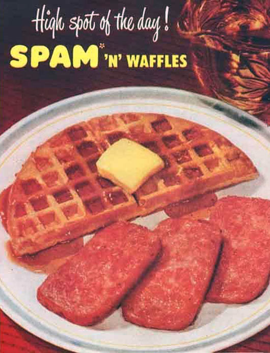 Spam Breakfast Recipes
 Spam N Waffles Recipe