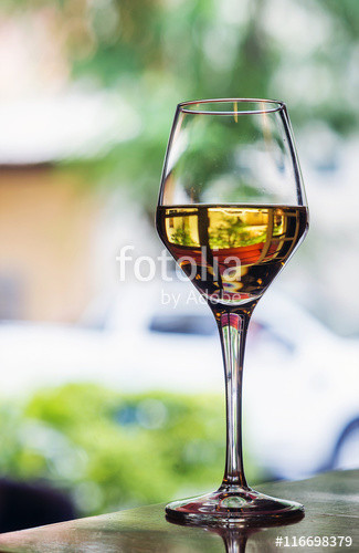 Spanish Dessert Wine
 "glass of spanish jerez sweet sherry wine in outdoor cafe