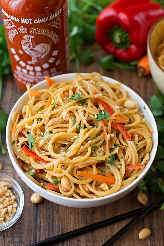 Spicy Thai Noodles
 20 Minute Spicy Thai Noodle Bowls Life Made Simple