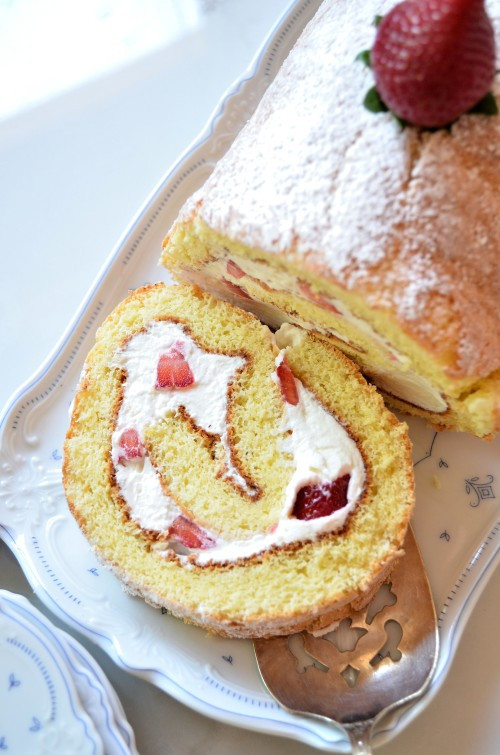 Sponge Cake Rolls
 Strawberry Sponge Cake Roll — Gin’s Kitchen