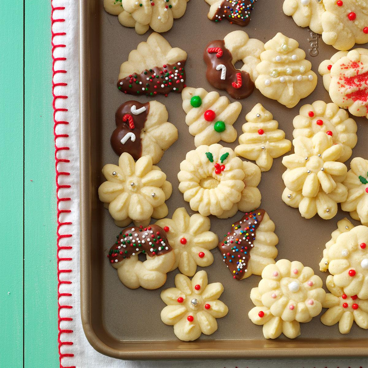 Spritz Cookies Recipe
 Buttery Spritz Cookies Recipe